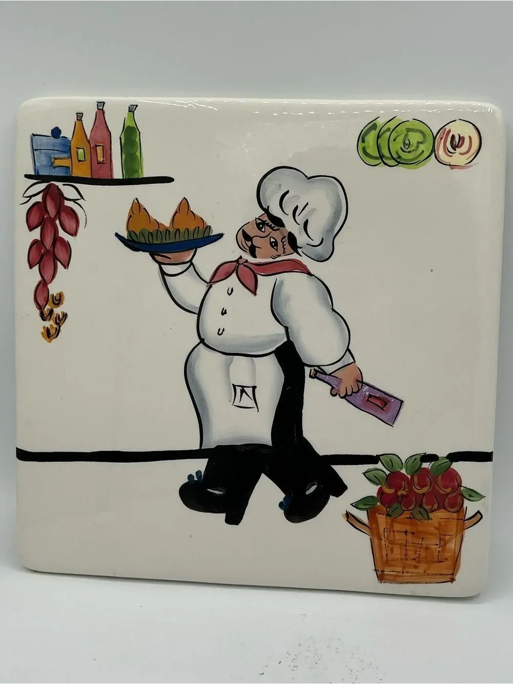 CHEZ PHILIPPE BLANCA Wall hanging   HAND PAINTED